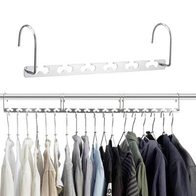 China Organize Your Clothes Neatly Wholesale Space Saving Wire Metal Hanger Clothes Coat Stainless Steel Hangers For Laundry for sale