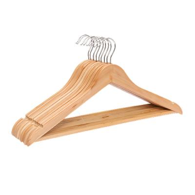 China Behind Doors/On Walls Hanger factory hot models used clothes natural wooden coat hangers custom laundry clothes wood hangers with logo for sale