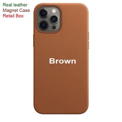 China 360 Protect Shockproof High Quality Magnetic Genuine Leather Phone Case For iPhone 12 Mini Pro Max for sale