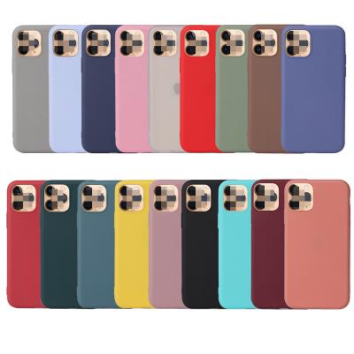 China Wholesale Matte Soft Tpu Silicone Shockproof Phone Cases Coque Cover Pro Max For Iphone 11 Back Case for sale