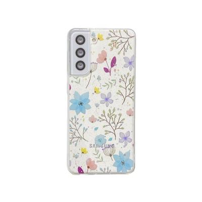 China Factory Price 2022 Shockproof S21 Note 20 Shockproof Bling TPU Clear Gitter Flower s22 Ultra Plus Phone Case For Samsung Galaxy for sale