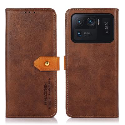 China 2021 New Anti-fall Card Slot PU Leather Phone Case Cover For Xiaomi MI 11 Ultra Case Phone Case for sale