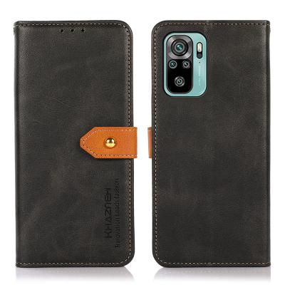 China Best Anti-fall Flip PU Leather Phone Case Cover For Xiaomi Redmi Note 10 Pro Case 10s for sale