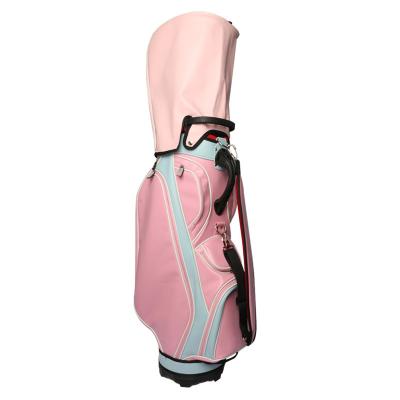 China High End Pink Golf Cart Golf Cart Custom Series 5 Ways Bags Series 5 Ways Golf Cart Custom Bag For Outdoor Indoor Golf Use for sale