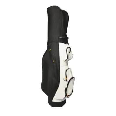 China 14-ways Custom Golf Bags 14 Ways Custom Golf Bags Black PU Golf Cart Bag For Outdoor Golf Use for sale