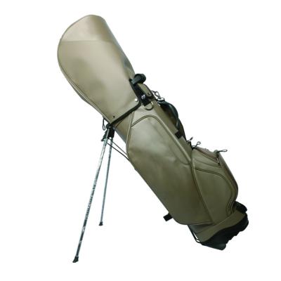 China Package Golf Club Vintage Golf Bag Good Quality PU Golf Stand Khaki Bag for sale