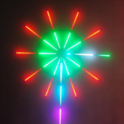 China Dreamy LANDSCAPE Color DIY APP Music DC12V DC5V 60 LED RGB Pixel Fireworks Led Light for sale