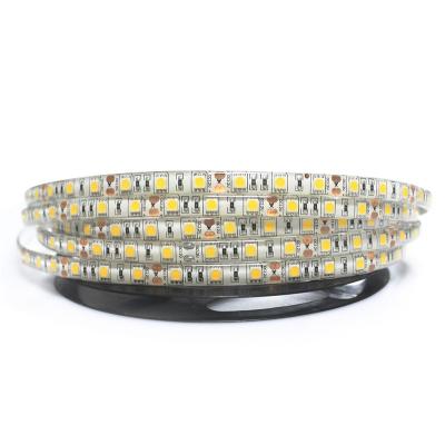 China 24v 2700k 5 meter 12v 14.4w residential warm white bendable 60 line ligts roll strip 5050 flexible light led strips for sale