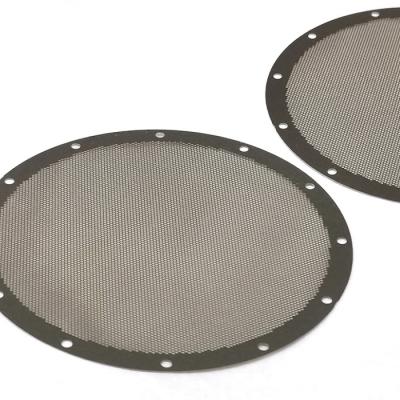 China Low Entry Price New Products Wholesale Custom Made Luxury Metal Mesh Car Interior Accessories Speaker Mesh Dust Cover Audio Horn for sale