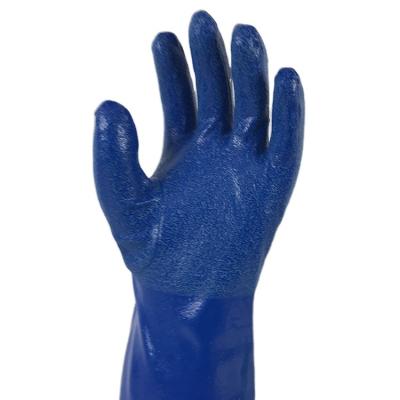 China Hot Selling Rub Resistance Petroleum And Nitrile Industrial Gloves Blue Vinyl Gloves for sale