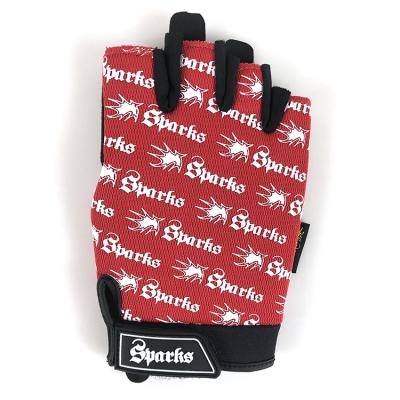 China Anti-cut Good Quality Half Finger PU Bike Gloves Winter Gloves for sale