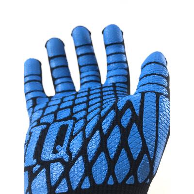 China Anti-cutting Chinese Factory QI PVC Non-slip Colorful Hand Gloves Working Winter Leather Work Gloves For Men for sale