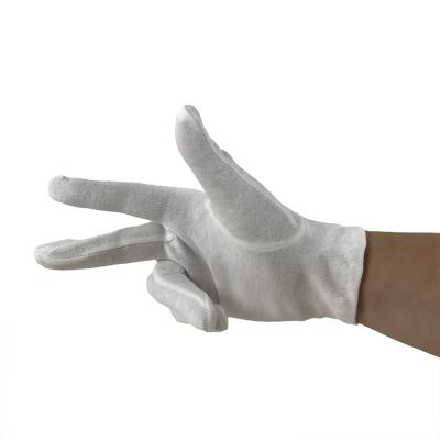 China Hot Selling 3D White 100% Cotton Factory 100% Cotton Hand Cut Gloves for sale