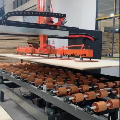 China Automatische laad- en losmachine voor houten platen Te koop