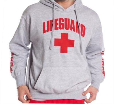 China Life Guard Anti-Pilling Printed Rescue Switzerland Hoodies With Toggle for sale