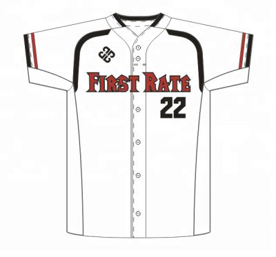 China Korean antibacterial baseball jersey team sublimated full button baseball and baseball wear sportswear for sale