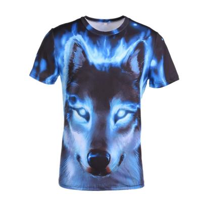 China Breathable Custom Made Mens Full Sublimation Tops Tees Fashion 3D Printed T Shirt for sale