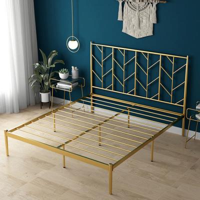 China School Hotel Bedroom Furniture Traditional Style Metal Frame Iron Extended Single Bed for sale