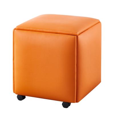 China Adjustable Modern Household Square Stool (Other) Stool Dressing Table Stool With Casters In Various Colors for sale