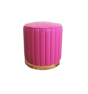 China (Other) Adjustable Velvet Round Stool Stools With Metal Strip for sale