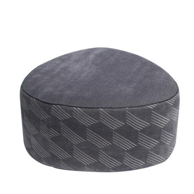 China (Other)Adjustable Fabric Seat Household Velvet Fabric Pouf Stool Soft Printed Stool for sale