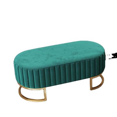 China Factory Direct Sofa Bench Home Decorative Stool Stylish Bench (Other) Adjustable Small With Metal Legs Modern Luxury for sale