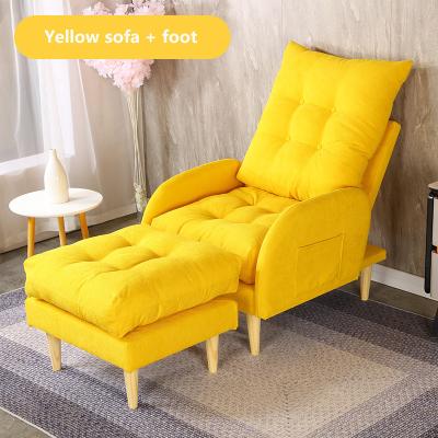 China Single Sectional Sofa Chair Sectional Folding Deck Tatami Bedroom Velvet Living Room Sofa Luxury Balcony Chair Foldable Sofa for sale