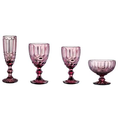 China Low price fashionable/modern/healthy wholesale European vintage different color wine glass mug for sale