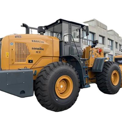 China Garment shops new 5t payloader LG863 6Ton wheel loader with skeleton bucket for sale prices from Philippines for sale