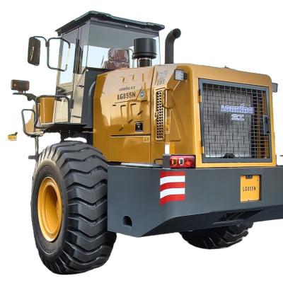 China Garment Shops Hydraulic Wheel Loader LG855 5 Ton With Spare Parts For Sale Brand New LONKING Brand for sale