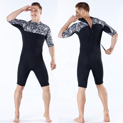 China Men's Seaskin 2mm 3mm Neoprene Short Sleeve Adult High Quality Surfing Wetsuit Wetsuit Zipper Back Diving Swimwear for sale