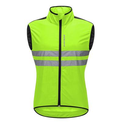 China Dirt Visible Running Hi Breathable Waterproof Reflective Force Night Bike Cycling Vest Safety Vest Singal Jacket for sale