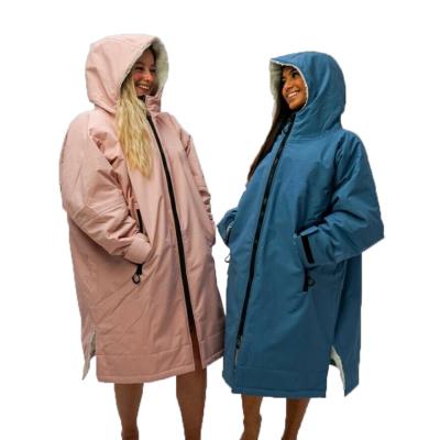 China QUICK DRY keep warm outdoor waterproof wetsuit poncho changeable beach swim beach watersport long robes for sale