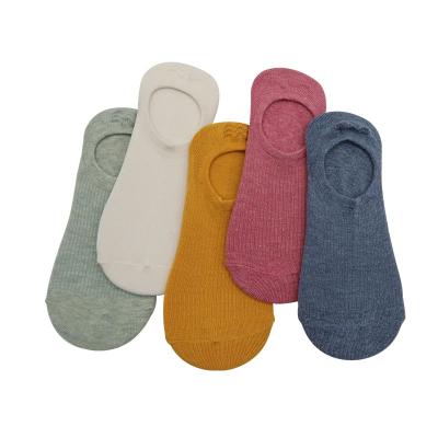 China Summer Disposable Thin Invisible Shallow Mouth Boat Socks Ladies Cotton Non-slip Socks for sale