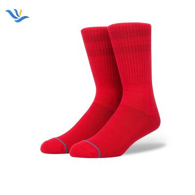 China JX-I-0418 Mens Red Socks Antibacterial Red Socks Mens Red Socks For Men for sale