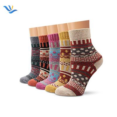 China Hand knitting hand knitted hand made sock wool socks antibacterial wool socks JX-I-1405 for sale