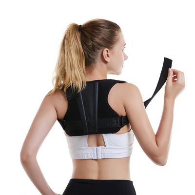 China Durable One Size Fits Most Back Brace Adjustable Upper Posture Corrector Comfortable And Breathable Straps for sale