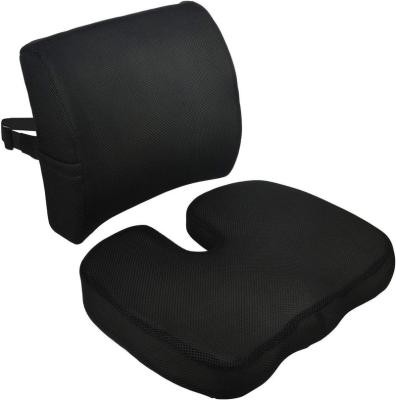 China Sustainable Ergonomic Size Ergonomic Size Back Rest Pillow Memory Foam Seat And Lumbar Support Back Cushion for sale