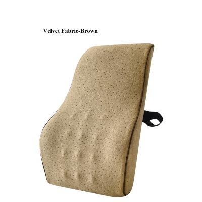 China Folded Orthopedic Lumbar Support Memory Foam Back Rest Cushion for Car Chair and Office Chair for sale