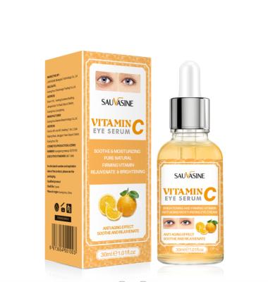 China Anti-Puffiness Private Label Natural Vitamin C Remove Dark Circles Eye Serum To Brighten Eye Serum Vitamin C Illuminating Logo for sale