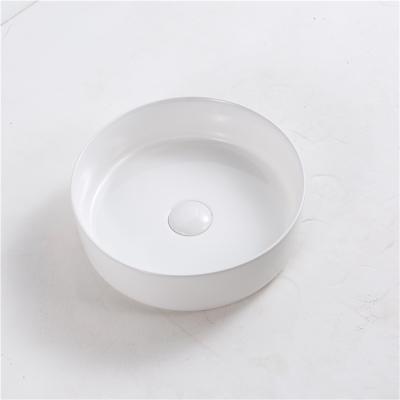 China Easy Clean Wash Basin High Grade Round Shape Bathroom Wash Basins Bathroom Ceramic Sanitaryware Sinks for sale