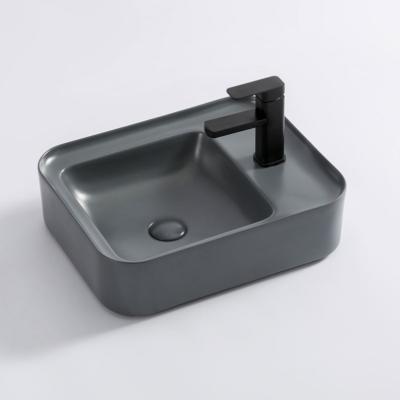 China Easy Clean Matte Color Basin Basin Lavatory Bathroom Sanitary Sink for sale