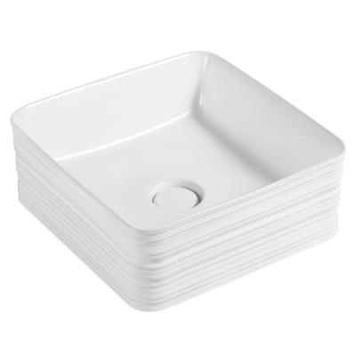 China Nordic Sanitary Counter Basin Sink Polished Hand Art Ceramic Wash Basin for sale