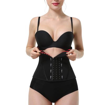 China Langqin Factory Women 13 Steel Bone Antibacterial Steel Corset Curved Waist Trainer Belly Cincher Trimmer for sale