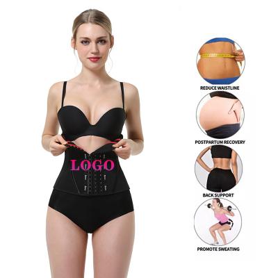 China LangQin Antibacterial Wholesale Price 13 Good Bone Latex Steel Waist Trainer With Supplement For Women Loss Weight for sale