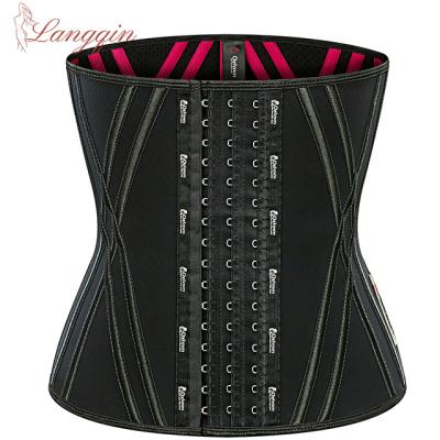 China Wholesale Antibacterial Customized Steel Boned Logo Women Plus Size Waist Training Belt Corsets 13 Latex Waist Trainer for sale