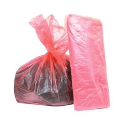 China Red Disposable Plastic Water Soluble Bags For Hospital Laundry for sale