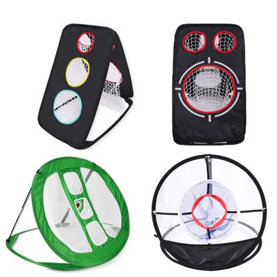 China High Quality Portable Folding Golf Folding Portable Pop Up Training And Hitting Simulator Net Golf Practice Chipping Net Cage Return for sale