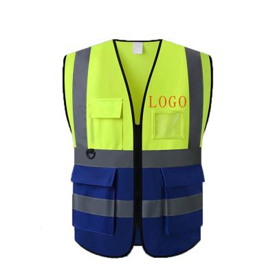 China High Quality High Quality Water Proof Road Traffic Safety Wholesale Visibility Reflective Vest Yellow-Orange Customize Logo Security Vests for sale