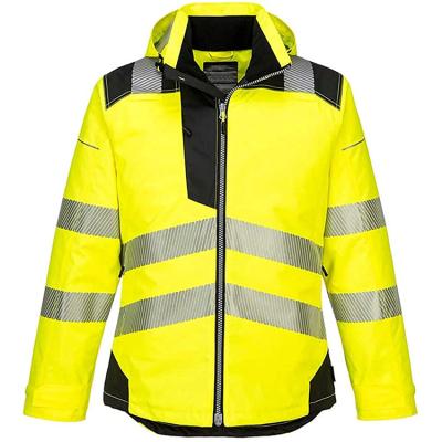 China Water Proof Water Hi Vis Reflective Hiking Jacket Customize Logo Security High Visibility Reflective Safety Jacket Uniform For Winter Resistant for sale